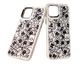 金属按键发财麻将手机壳