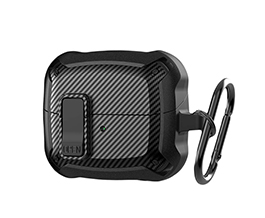 Airpods 碳纤维纹带开关锁扣保护壳