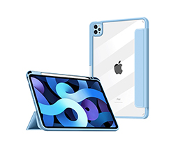 iPad硅胶亚克力翻盖休眠保护套
