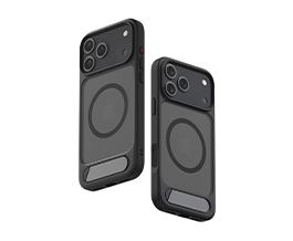 iPhone17肤感磁吸斜方支架手机壳